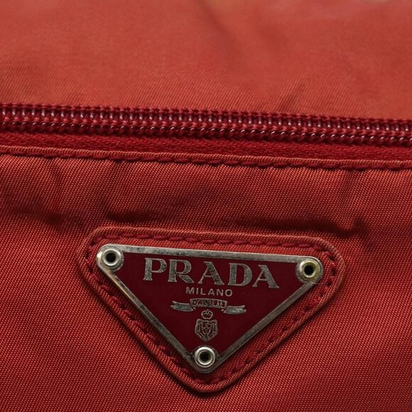 PRADA Shoulder Bag Nylon Red Auth - Picture 6 of 16